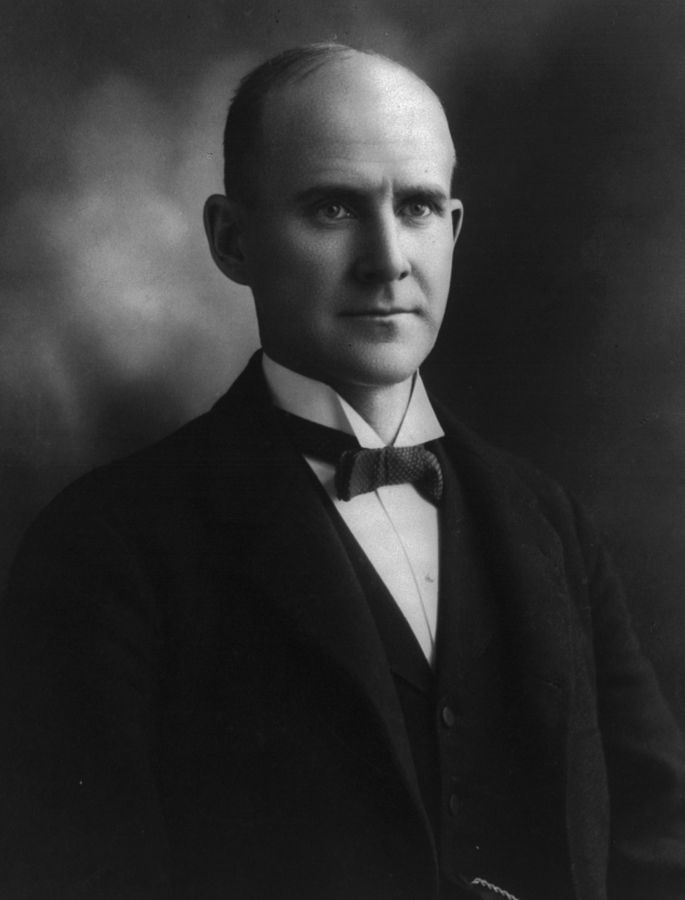 685px Eugene V. Debs bw photo portrait 1897